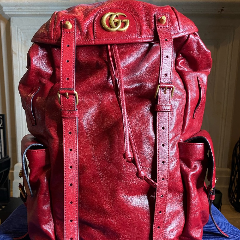 Men’s Leather Gucci Backpack